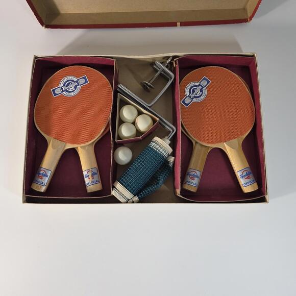 Other - Vintage Revelation Table Tennis Set, 4 Paddles,& Net in box w/Balls